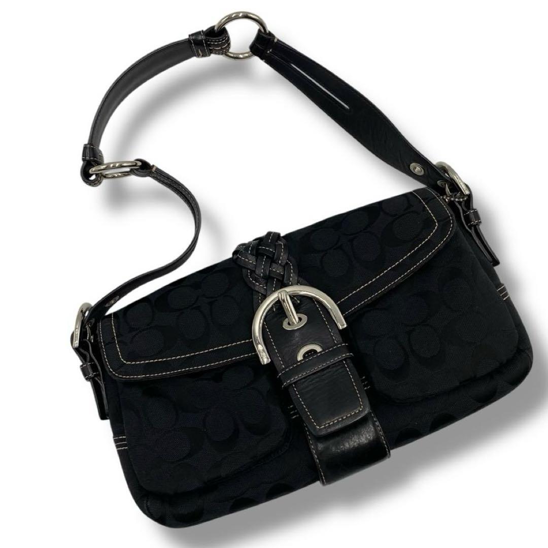 美品 コーチ 6314 ソーホー バッグ レザー キャンバス Y2K COACH