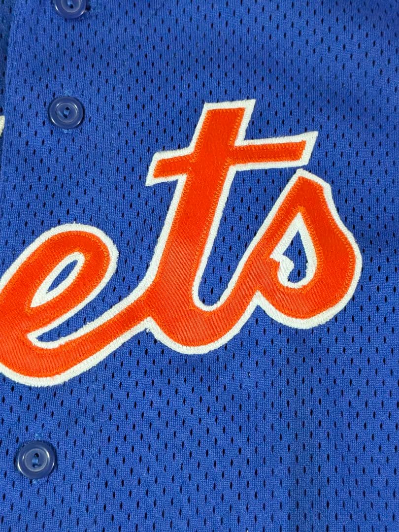 90s USA製 マジェスティック　メッツ 吉井理人 ユニフォーム　Ｍ ブルー