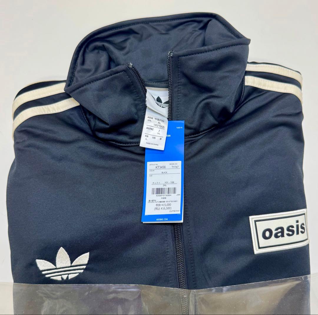 新品 adidas x oasis ファイヤーバード 黒 2XL