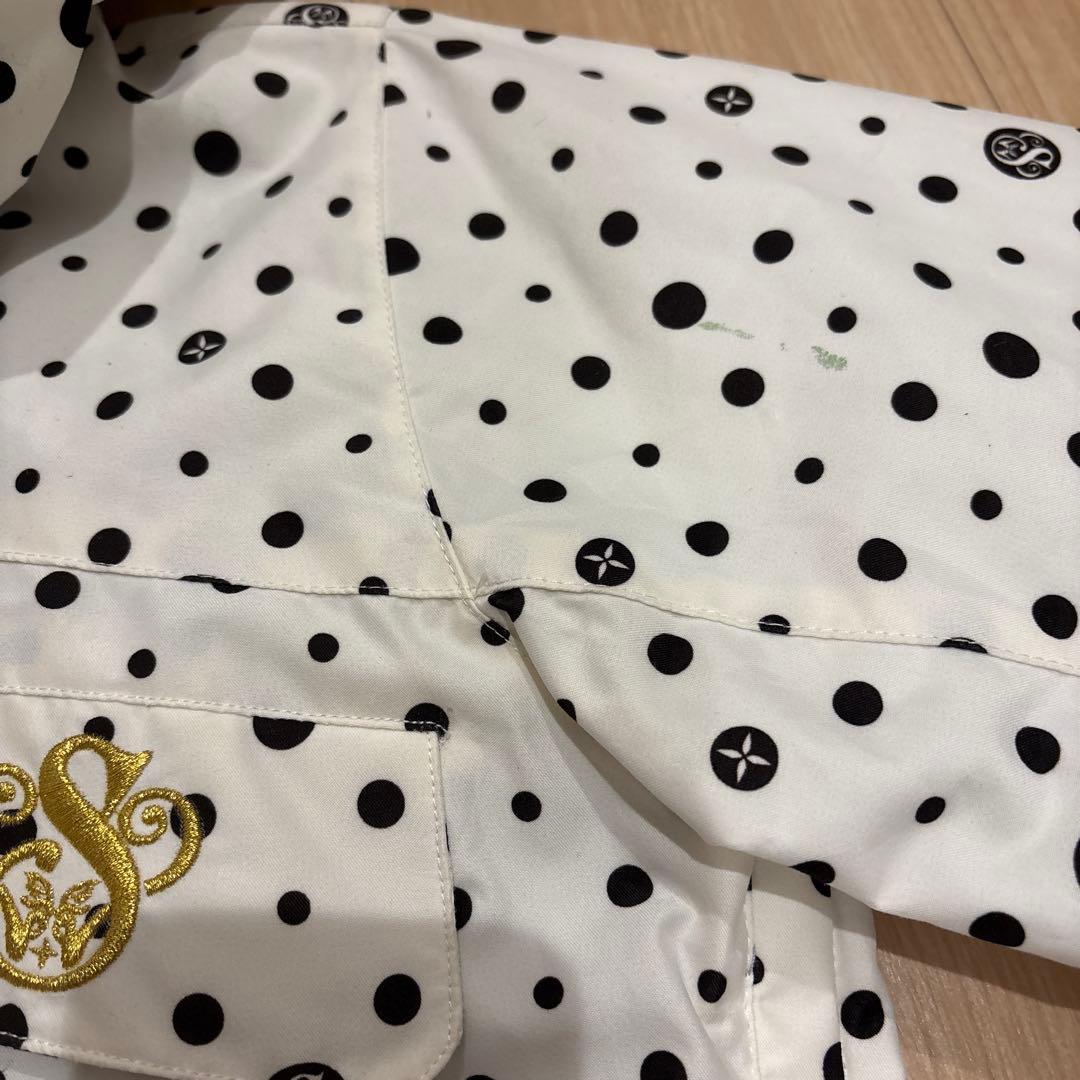 swivel ホワイトドット柄ジャケット