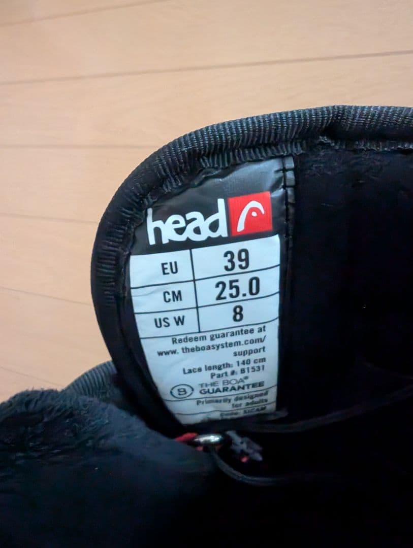 美品 25cm HEAD SCOUT BOA PERFECT FIT COMF