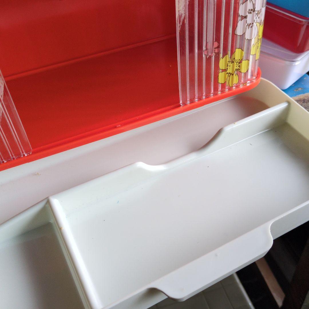 昭和レトロ　レトロポップ　蛇腹調味料ケース　　台所ストック入れ 4点セット