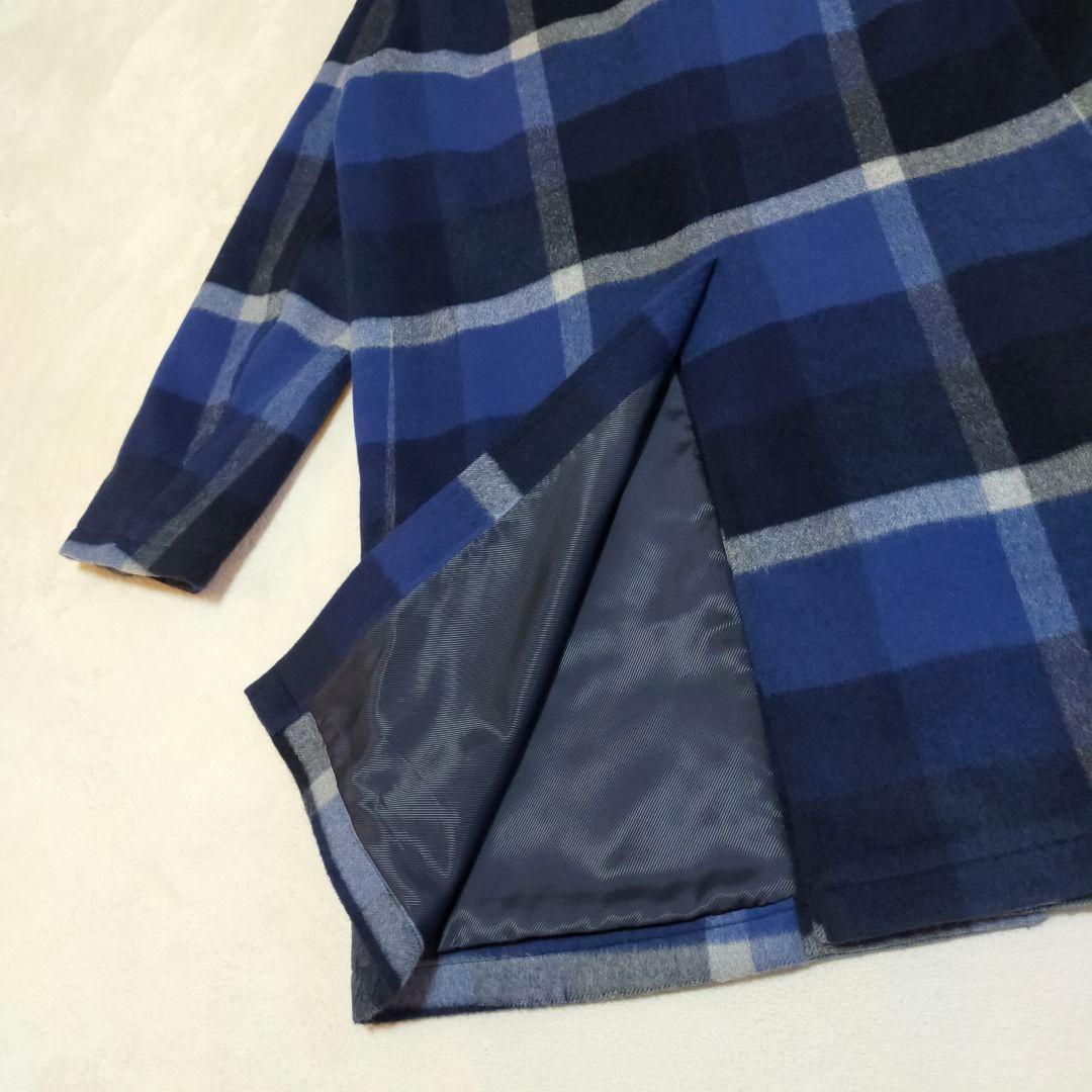 美品　ブラックレーベルクレストブリッジ　CBチェック柄　L　チェスターコート