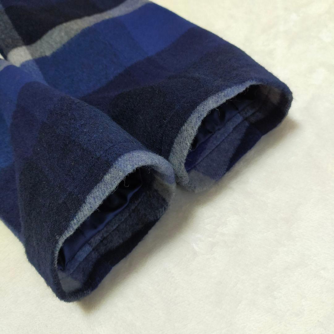 美品　ブラックレーベルクレストブリッジ　CBチェック柄　L　チェスターコート