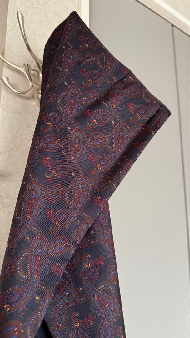 JOHN COMFORTペイズリー柄リバーシブルマフラー