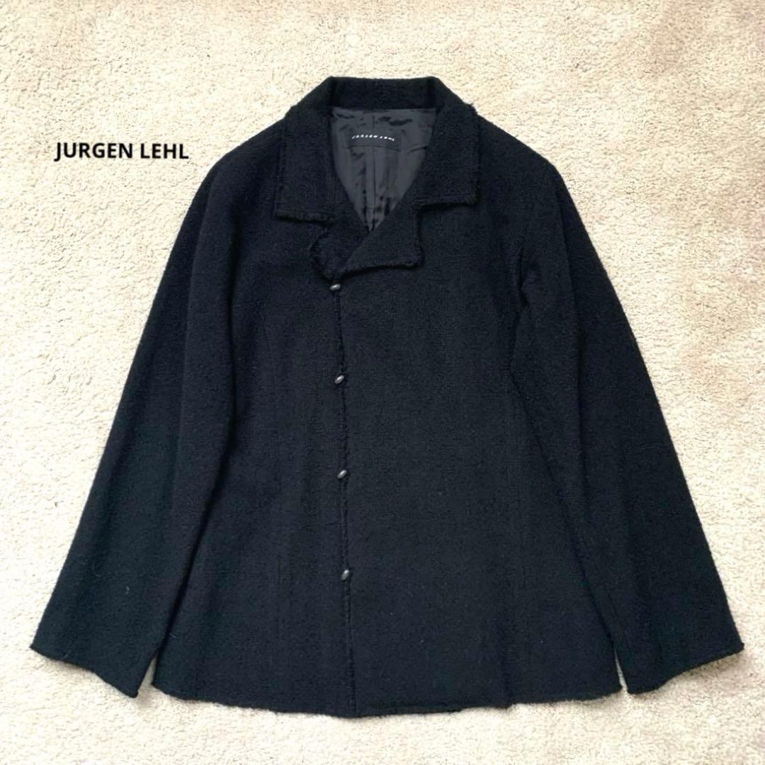 haru 　ヨーガンレール　シルク混　ジャケット　黒　コート　テーラード