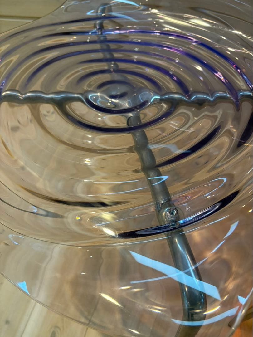 イタリア製　カリガリス L'EAU アクリルチェア 無色透明二脚セット