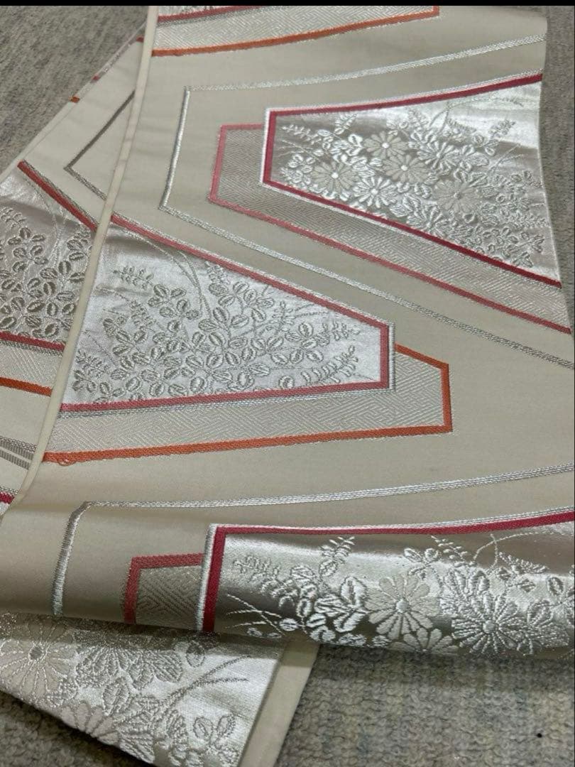 訪問着フルセット　正絹　袋帯、帯揚げ、帯締め