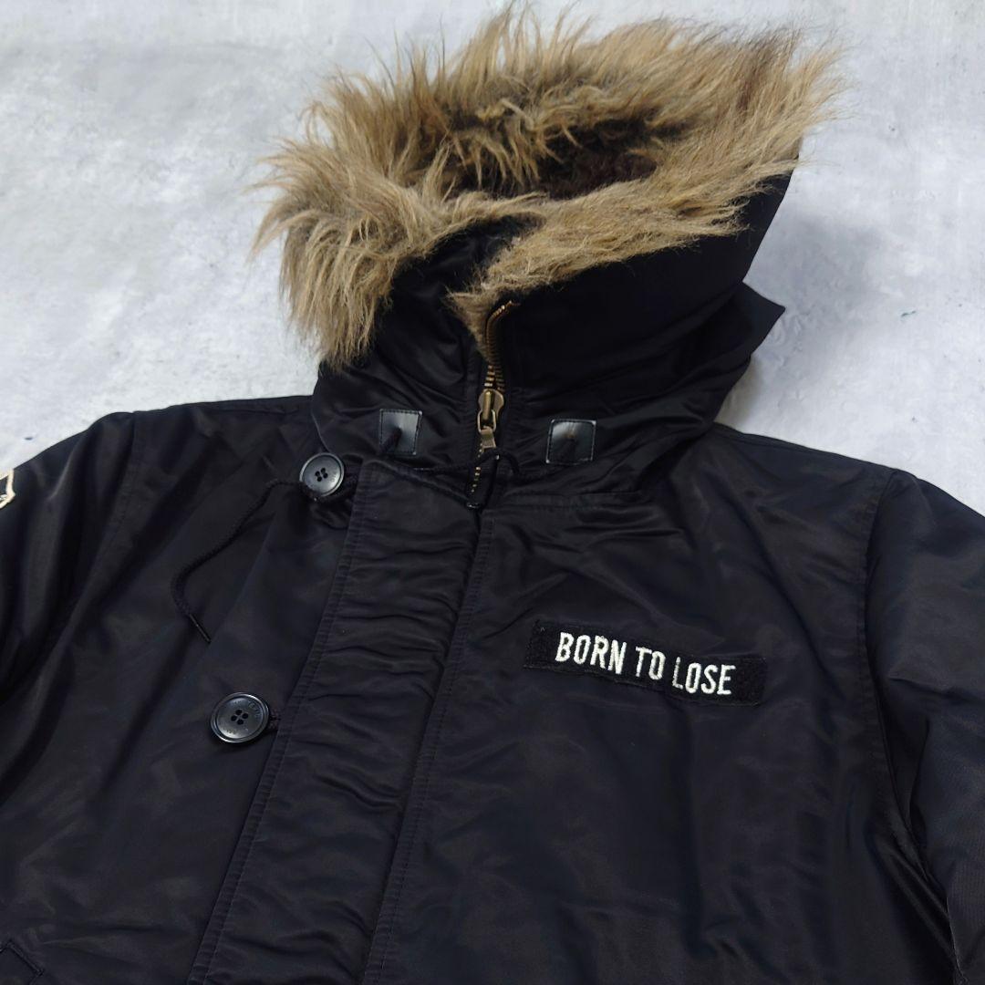 HYSTERIC GLAMOUR N-3B プリマロフト ワッペン 黒 L