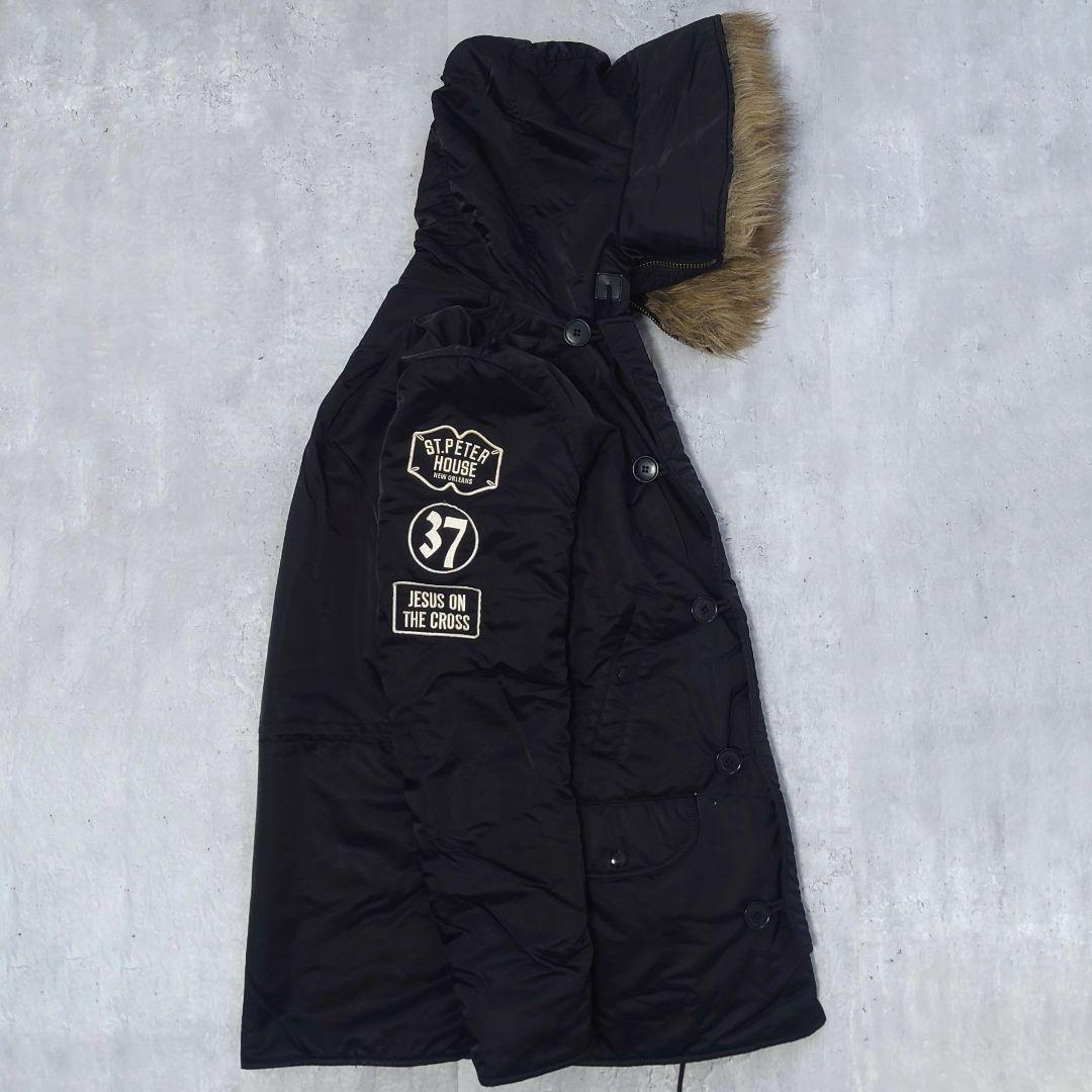 HYSTERIC GLAMOUR N-3B プリマロフト ワッペン 黒 L