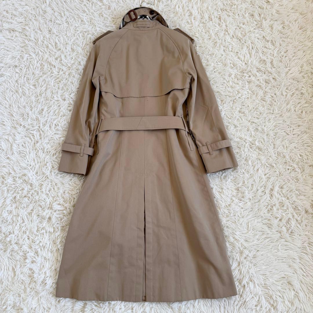 極美品　マキシ丈　バーバリーロンドン　トレンチコート　2way　ノバチェック　S