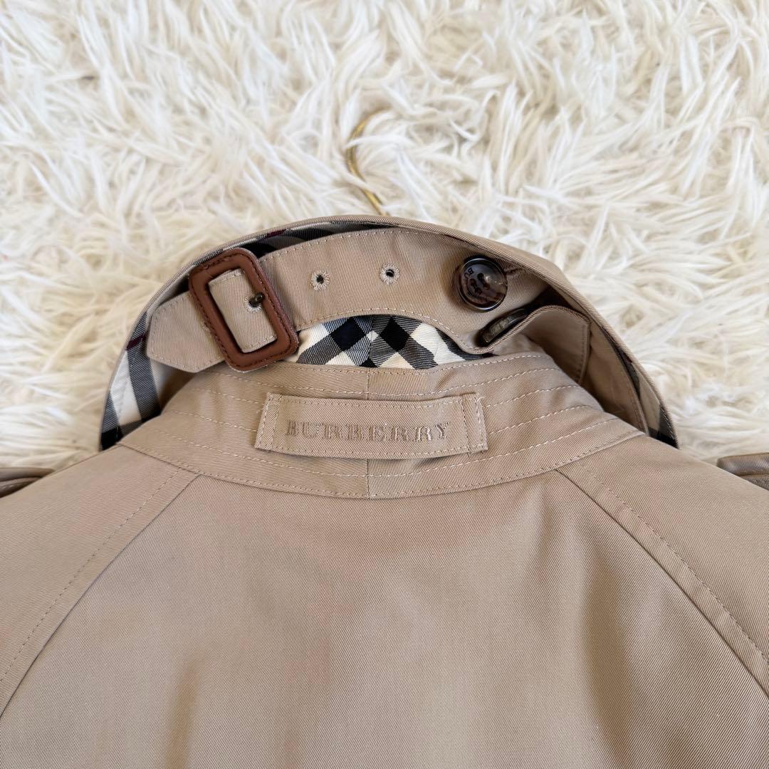 極美品　マキシ丈　バーバリーロンドン　トレンチコート　2way　ノバチェック　S