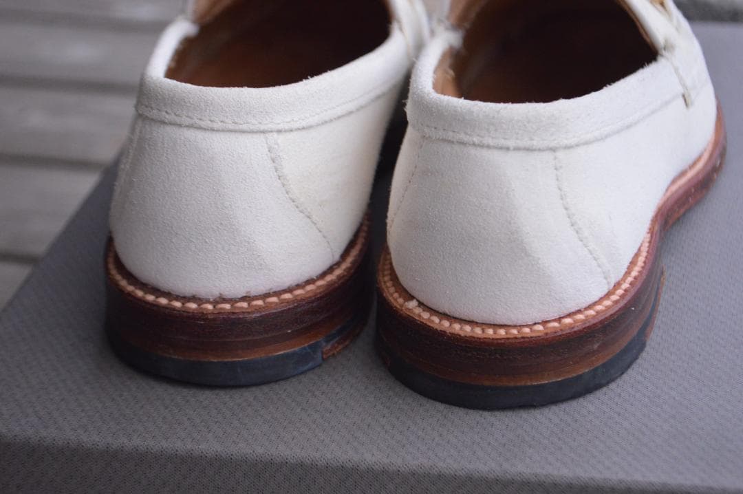 着用数回　ALDEN　ビットローファー　7D　ホワイト　オールデン