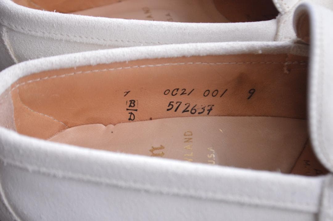 着用数回　ALDEN　ビットローファー　7D　ホワイト　オールデン