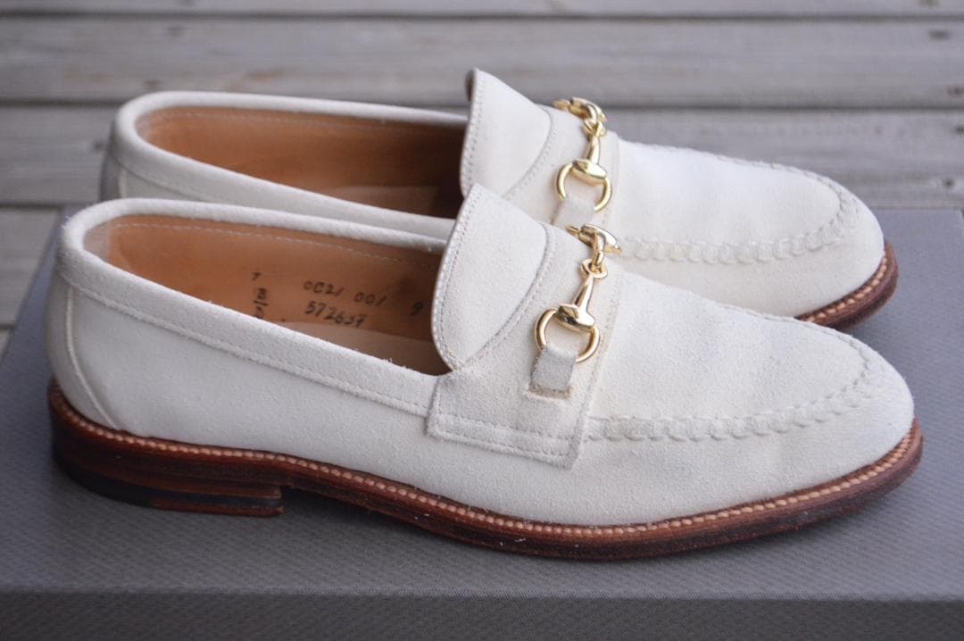 着用数回　ALDEN　ビットローファー　7D　ホワイト　オールデン