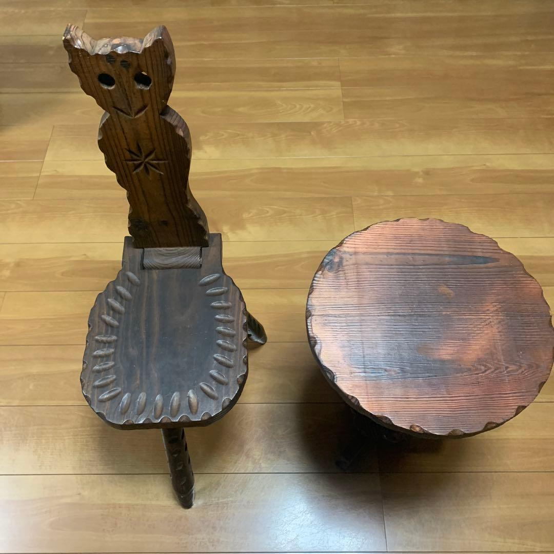 激レア　アンティーク テーブルと椅子セット　スペイン家具