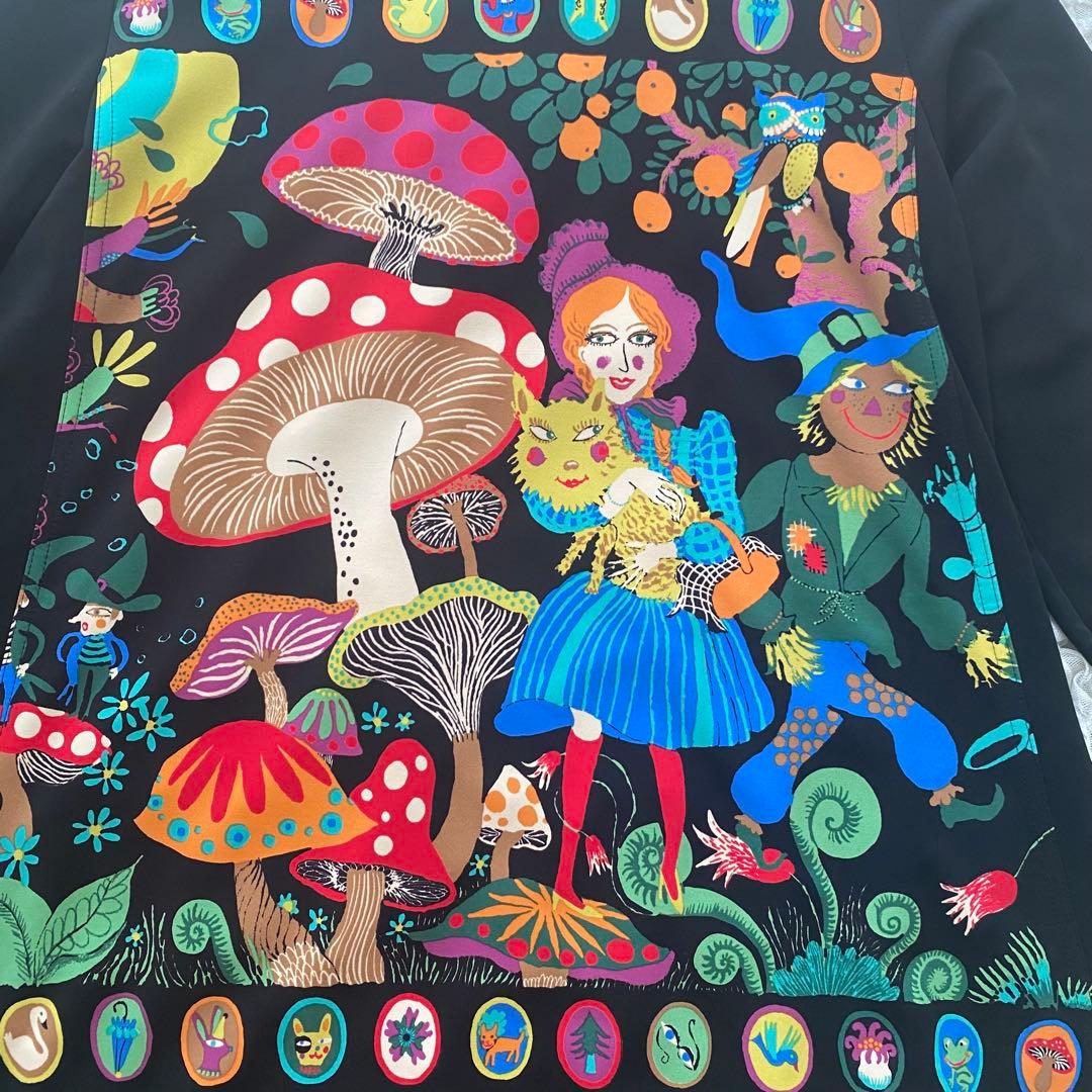 トクコプルミエヴォル　オズの魔法使い　チュニック　フリル　黒　ブラック　M