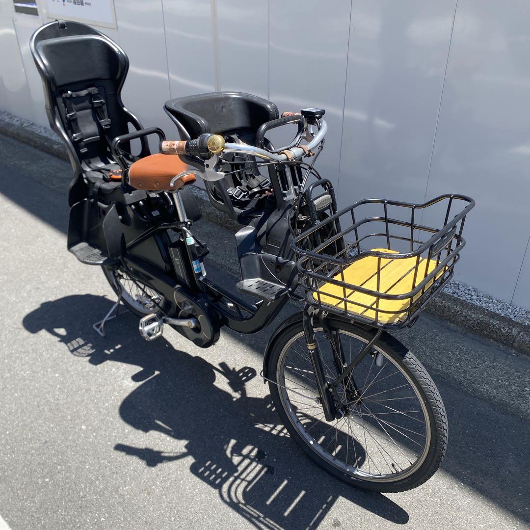 電動アシスト自転車　ヤマハ パス クルー　ディズニー　24インチ 子供乗せ3人乗