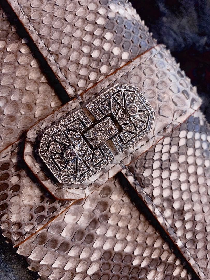 A.D.M.J. ヘビ革 長財布 新品未使用