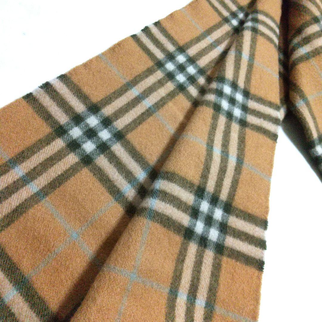 美品 BURBERRYS バーバリー カシミア チェック マフラー 男女兼用