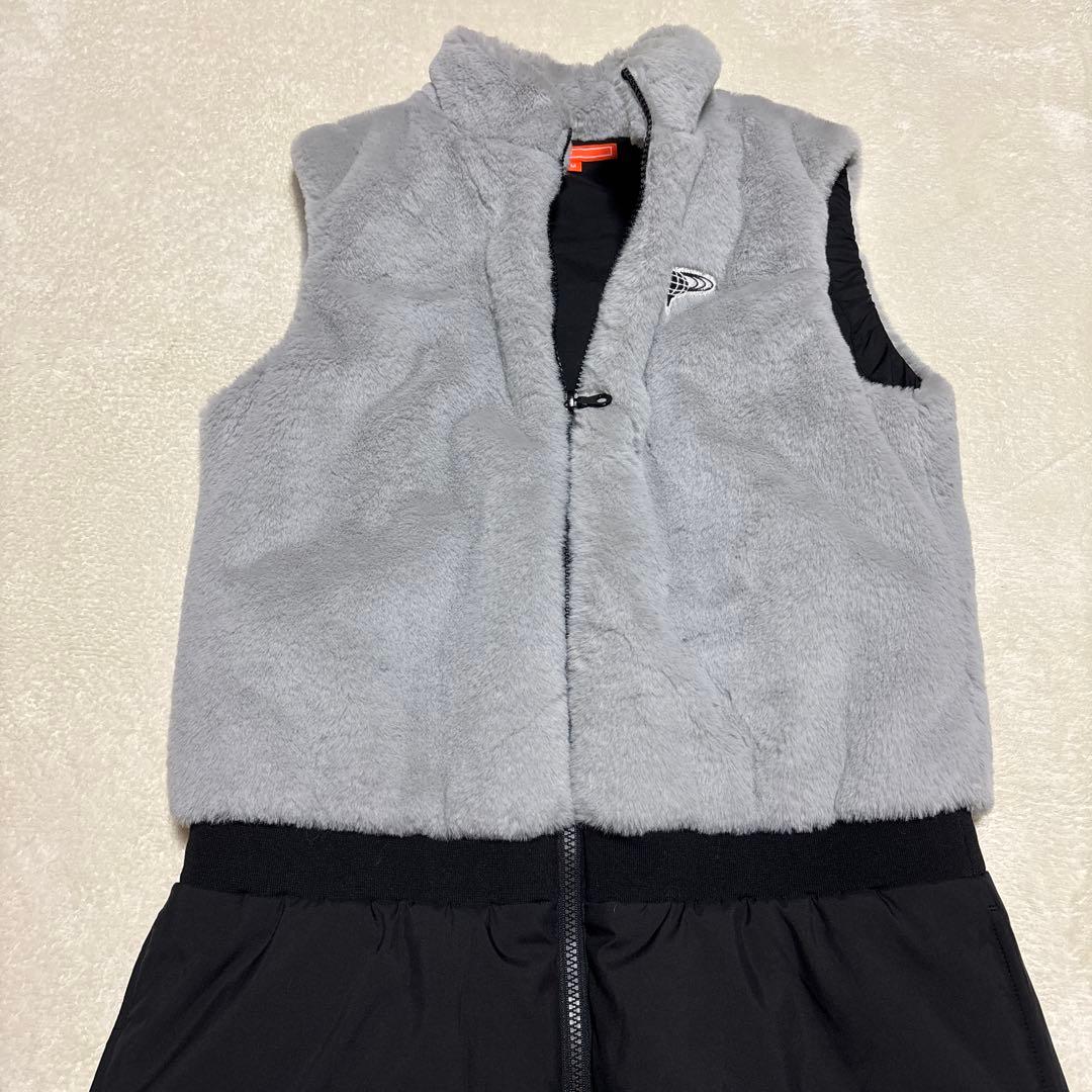 美品☆ビームスゴルフ中綿ブルゾンレディースワンピース