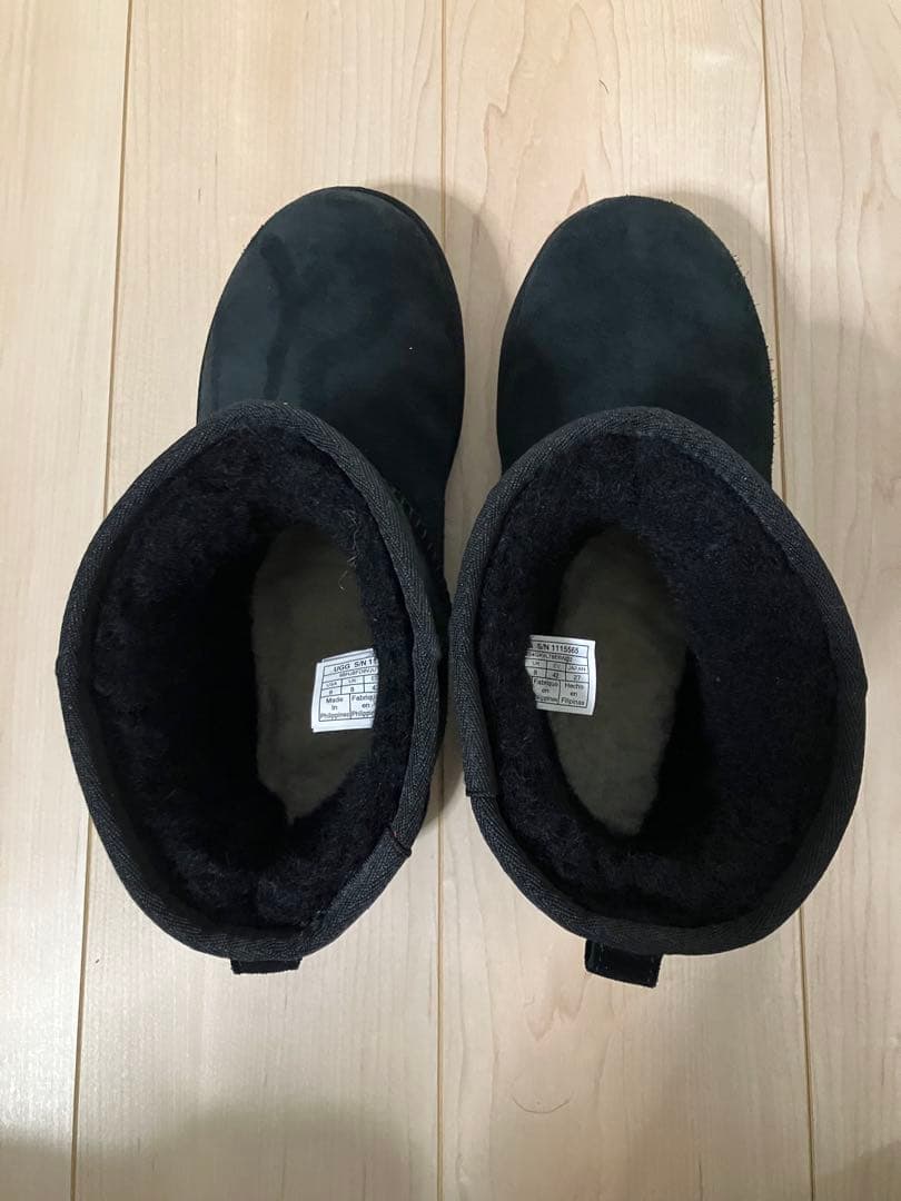 【ao】UGG ブラック ムートンブーツ