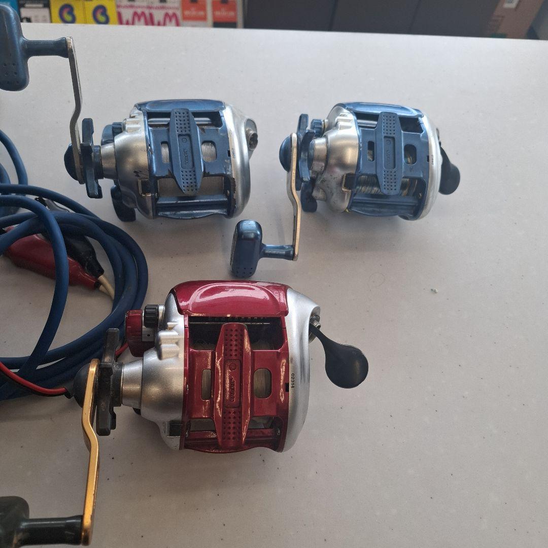 電動リール3個まとめてジャンク品です