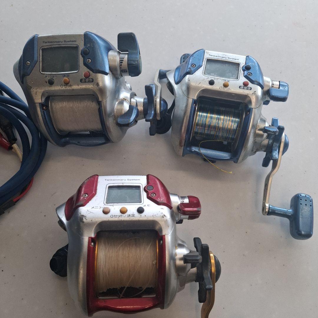 電動リール3個まとめてジャンク品です