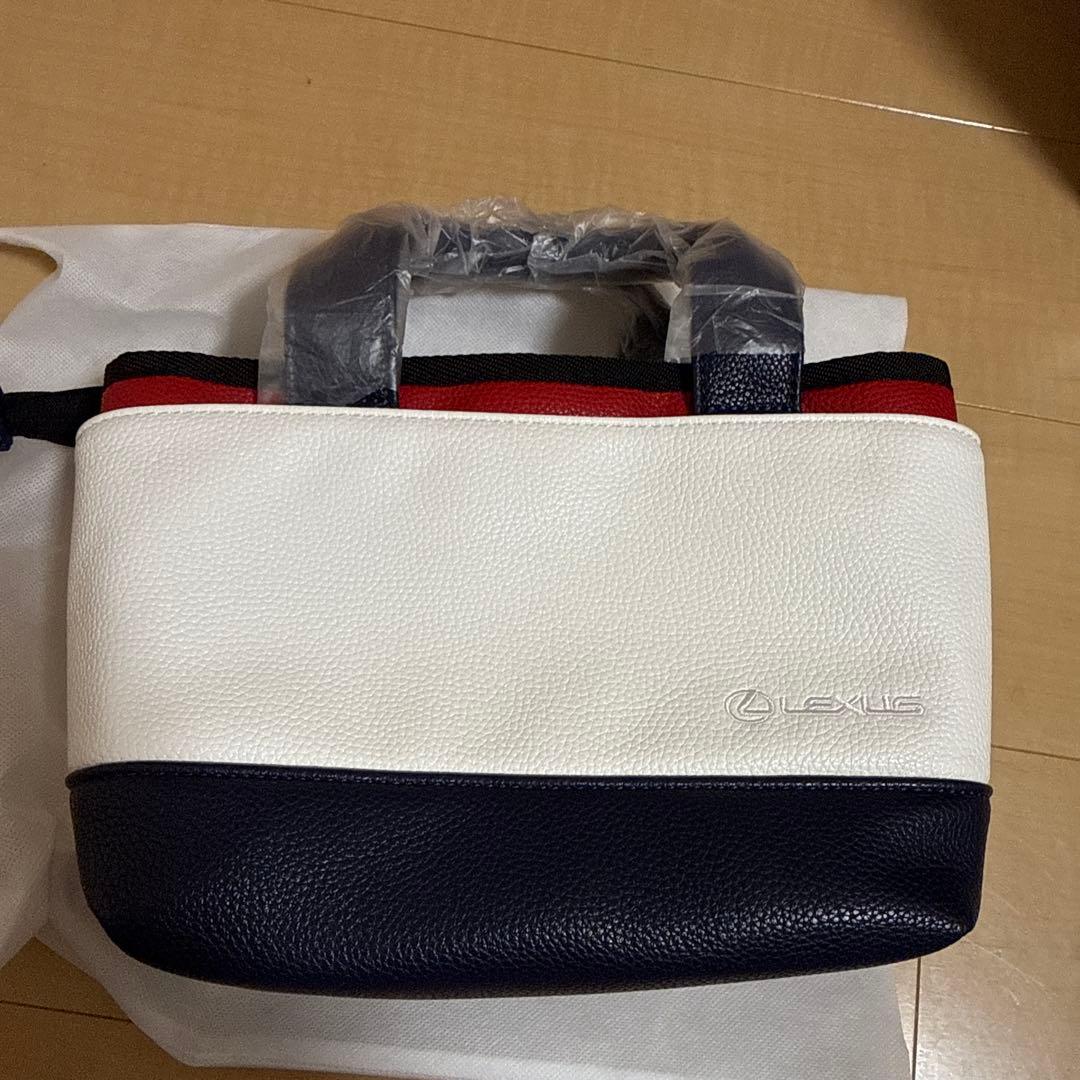 LEXUS ゴルフ トートバッグ ホワイト/ネイビー