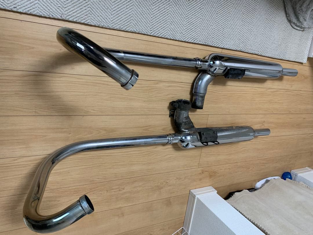 W650 純正マフラー 初期型しまじろう