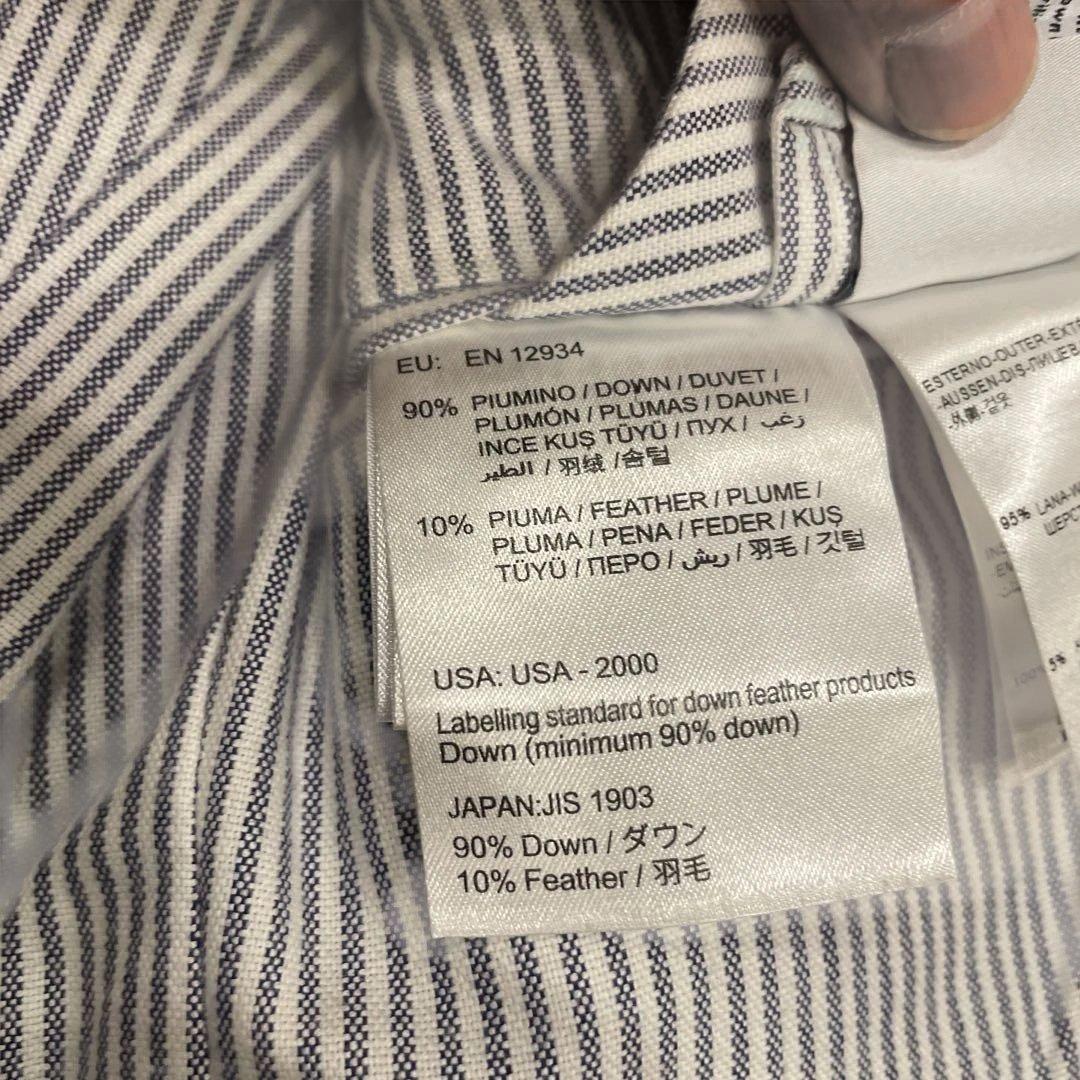 モンクレール　ストライプ テーラードジャケット ダウン90%