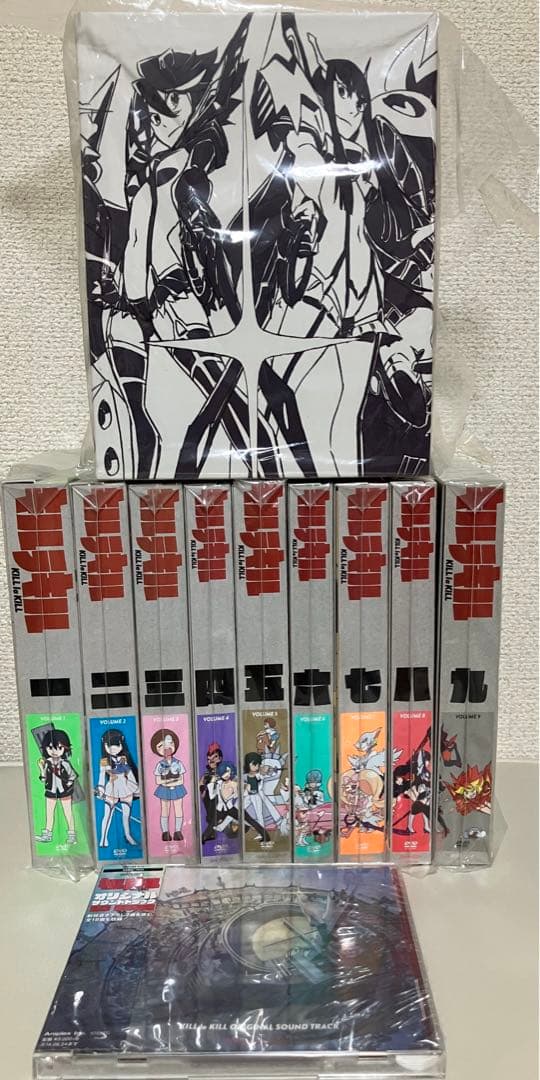 キルラキル 完全生産版DVD全9巻 専用ボックス&サントラCD セット売り 美品