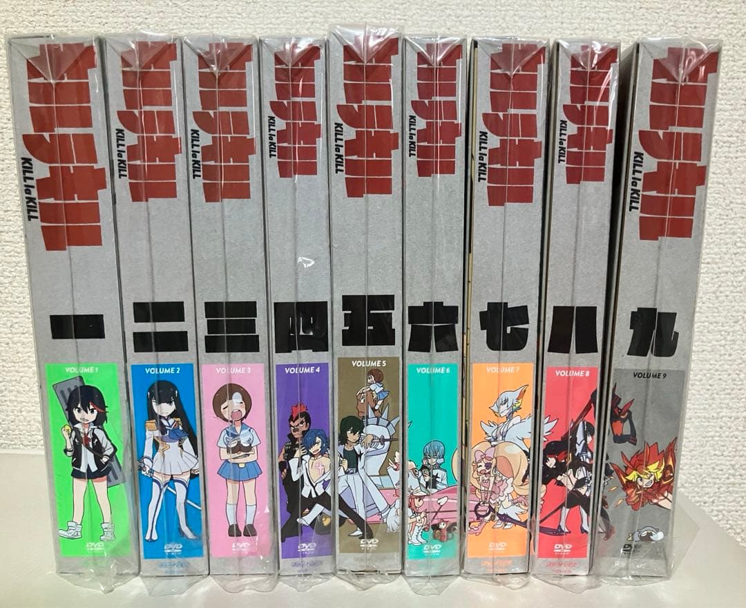 キルラキル 完全生産版DVD全9巻 専用ボックス&サントラCD セット売り 美品