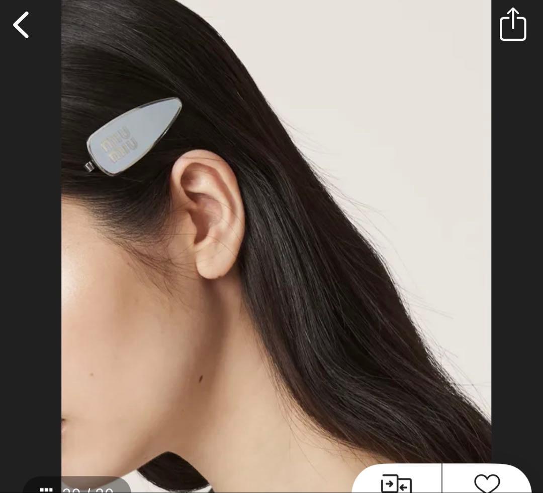 miumiu ヘアピン 正規品