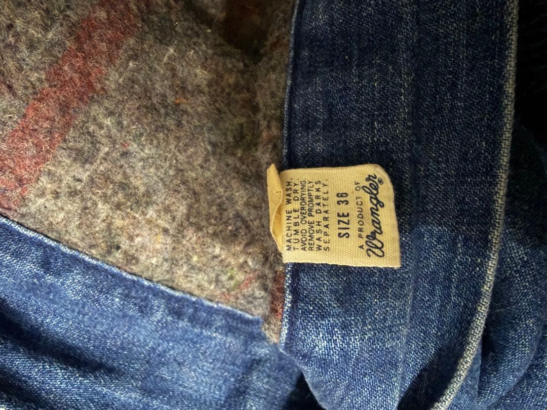 Wrangler 70s カバーオール　ヴィンテージ デニム　ブランケット