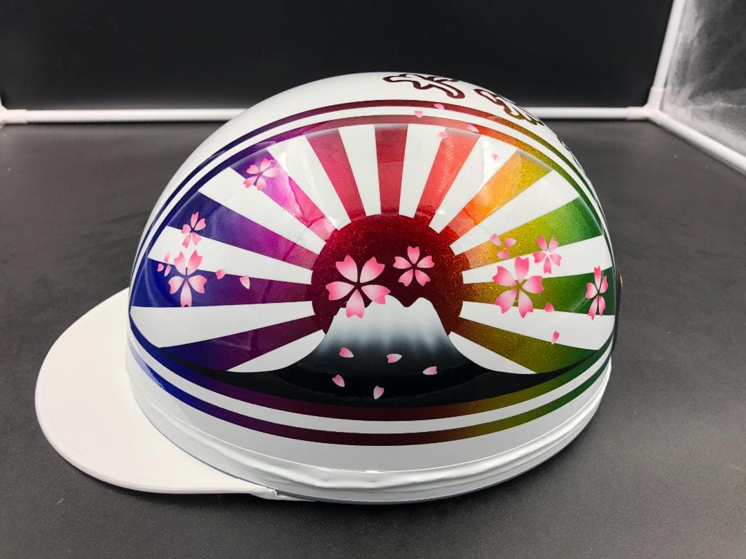 コルク半　カスタム　富士日章　マジック　ホワイトラメグラデーション桜　高級クリヤ