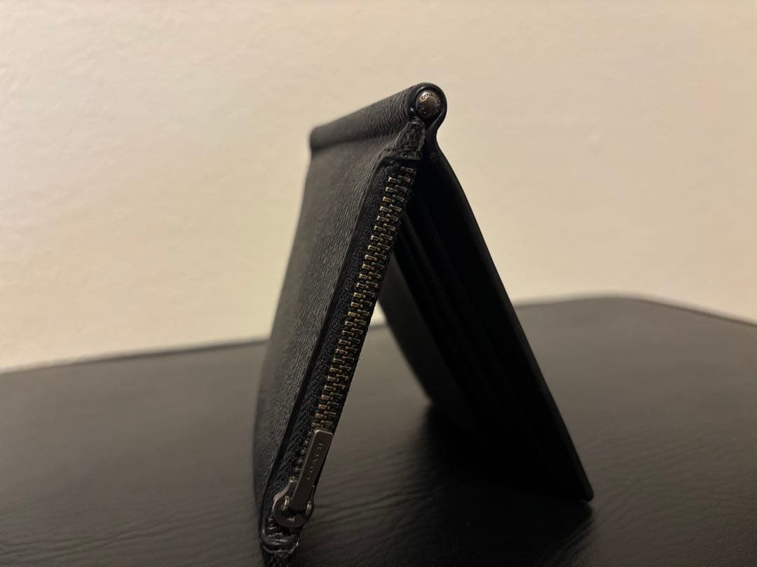 【COACH】メンズ 二つ折り財布 マネークリップ 小銭入れ付　値下げしました。