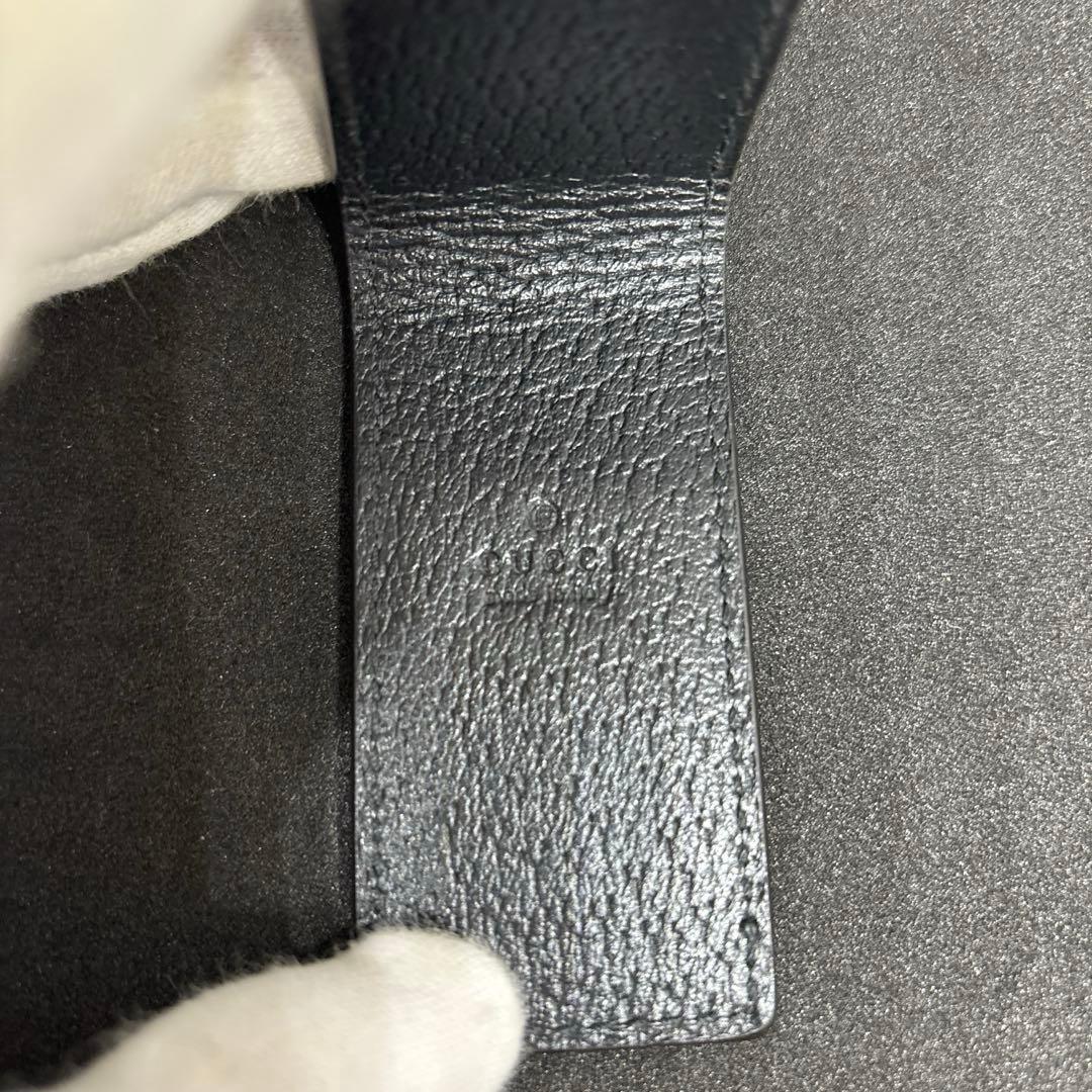 GUCCI アニマリエ ビー レザー マネークリップ 522914