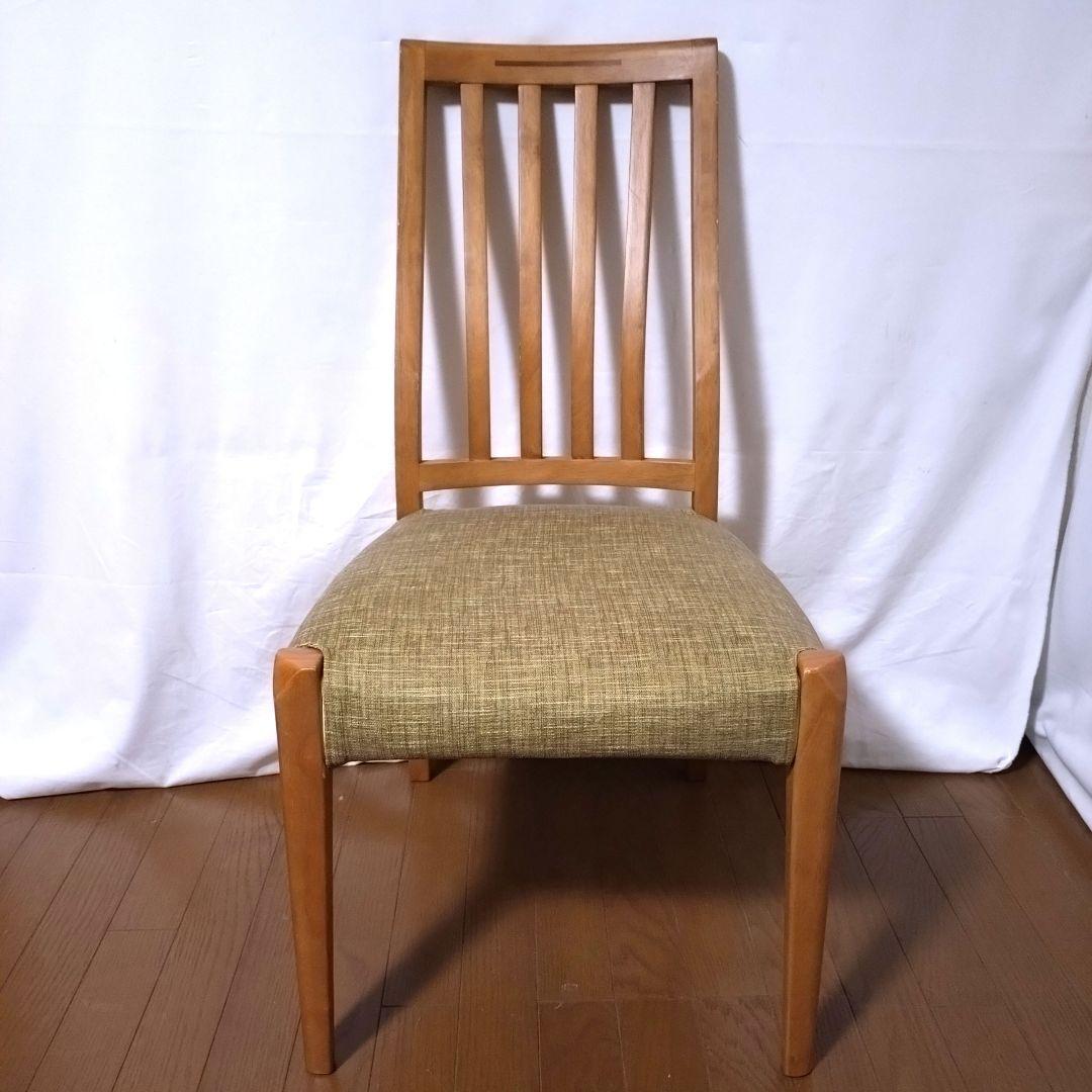 朝日木材加工　ダイニングチェア　2脚セット②　座面カバー付き　送料無料