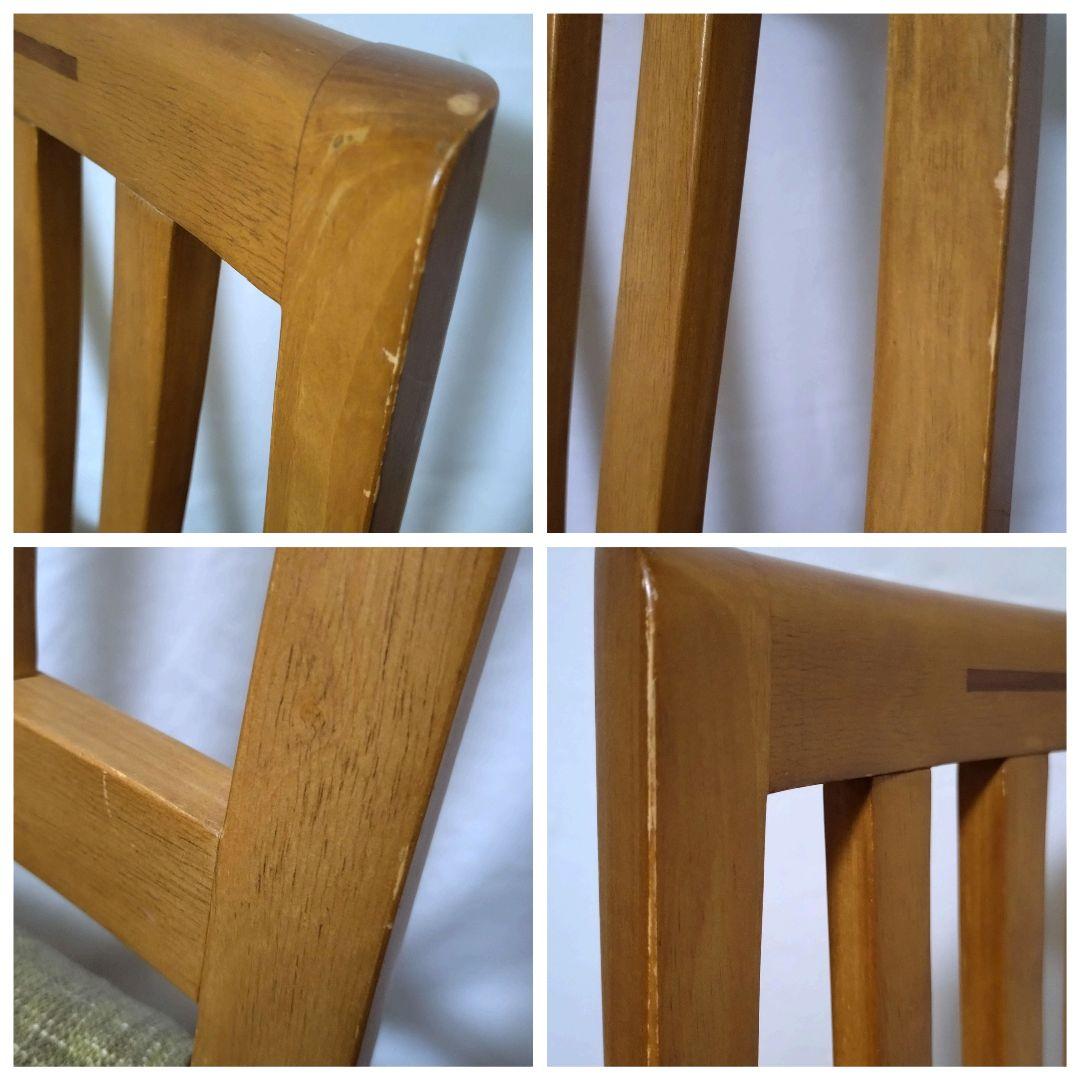 朝日木材加工　ダイニングチェア　2脚セット②　座面カバー付き　送料無料