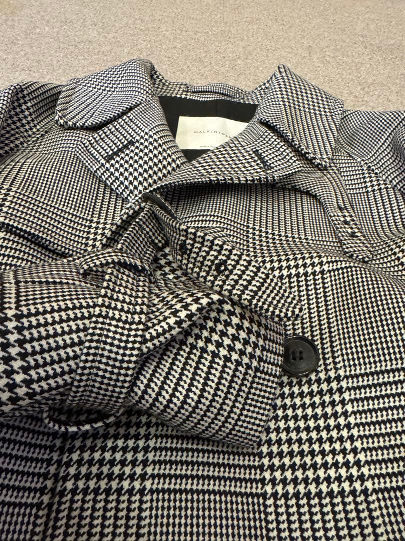 Mackintosh マッキントッシュ　ウール　コート　38 グレンチェック