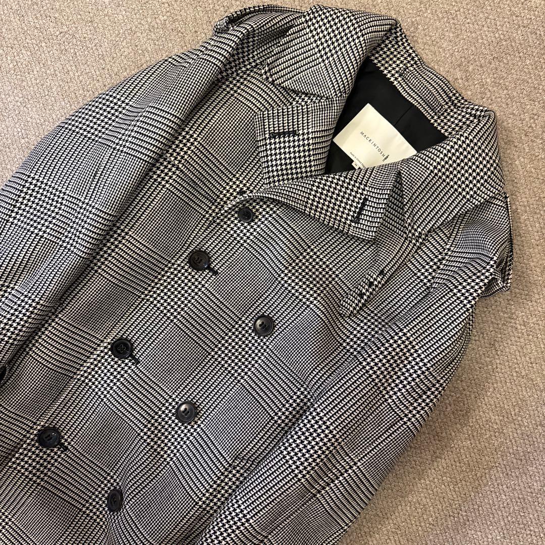 Mackintosh マッキントッシュ　ウール　コート　38 グレンチェック