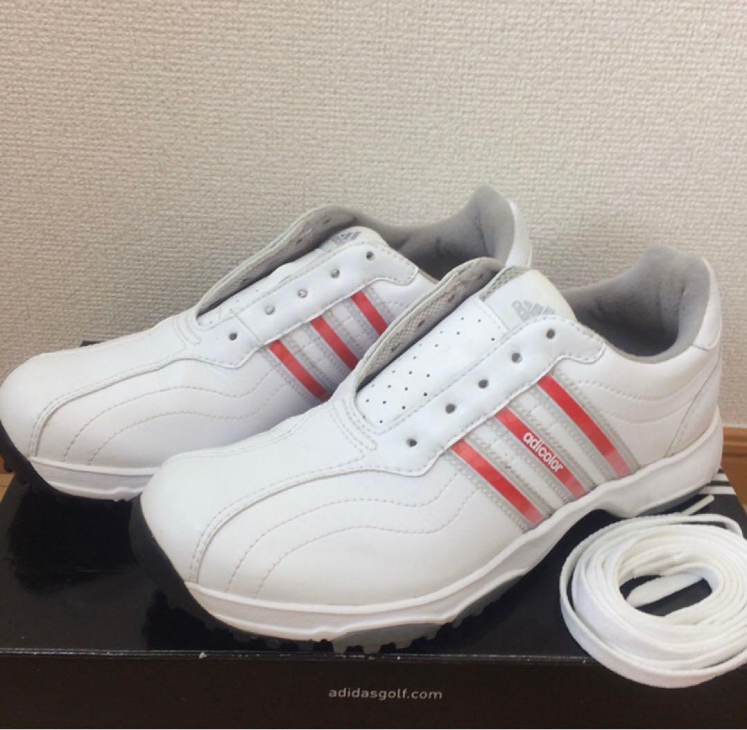 新品同様★アディダスゴルフシューズ★レディース★23cmセンチ