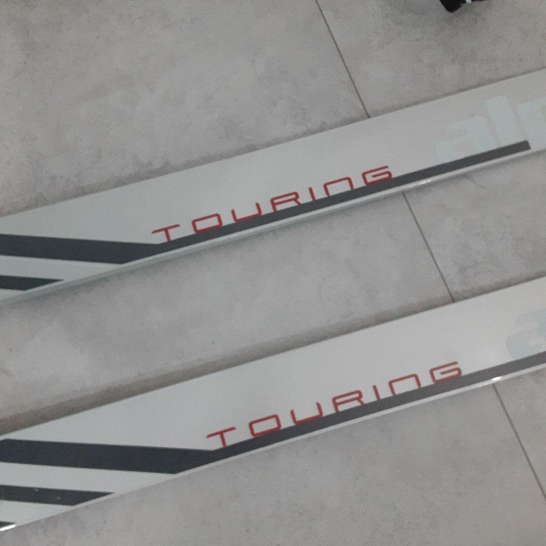 Alpina アルピナ Touring クロカン スキー板 178 ストック付き