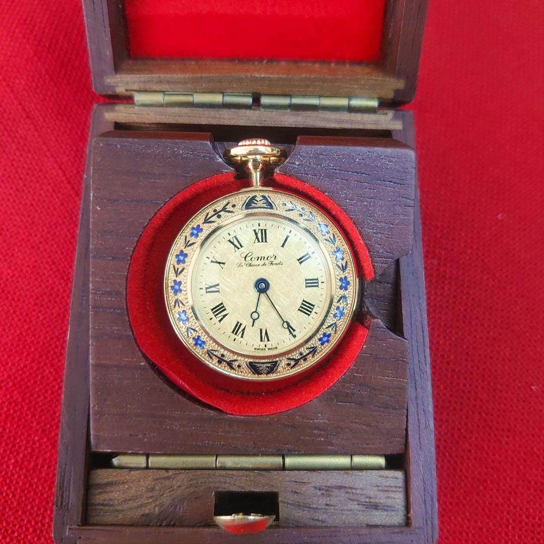 COMOR コモール スイス 懐中時計 ペンダントウォッチ 手巻き