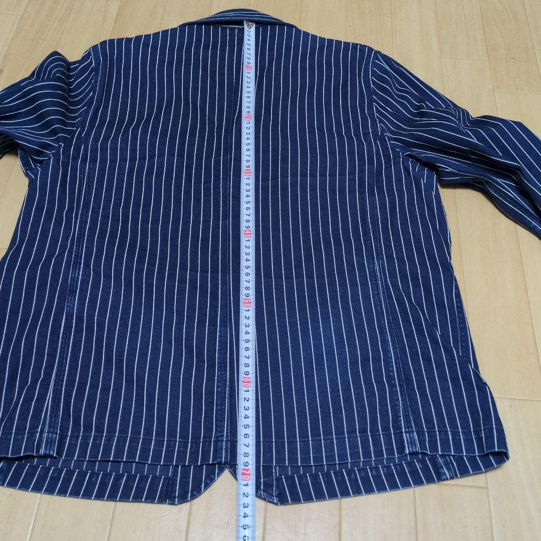 KEY ウォバッシュ ストライプ カバーオール サイズ L