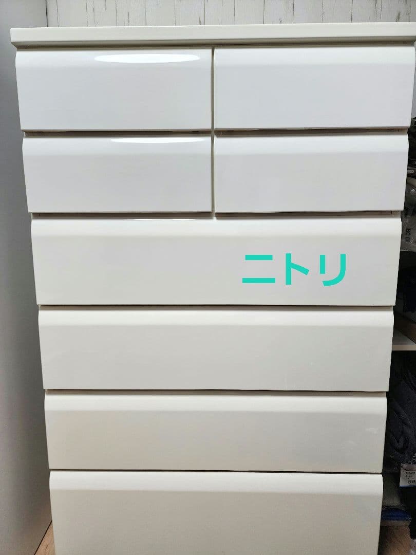 ニトリ ホワイトハイチェスト