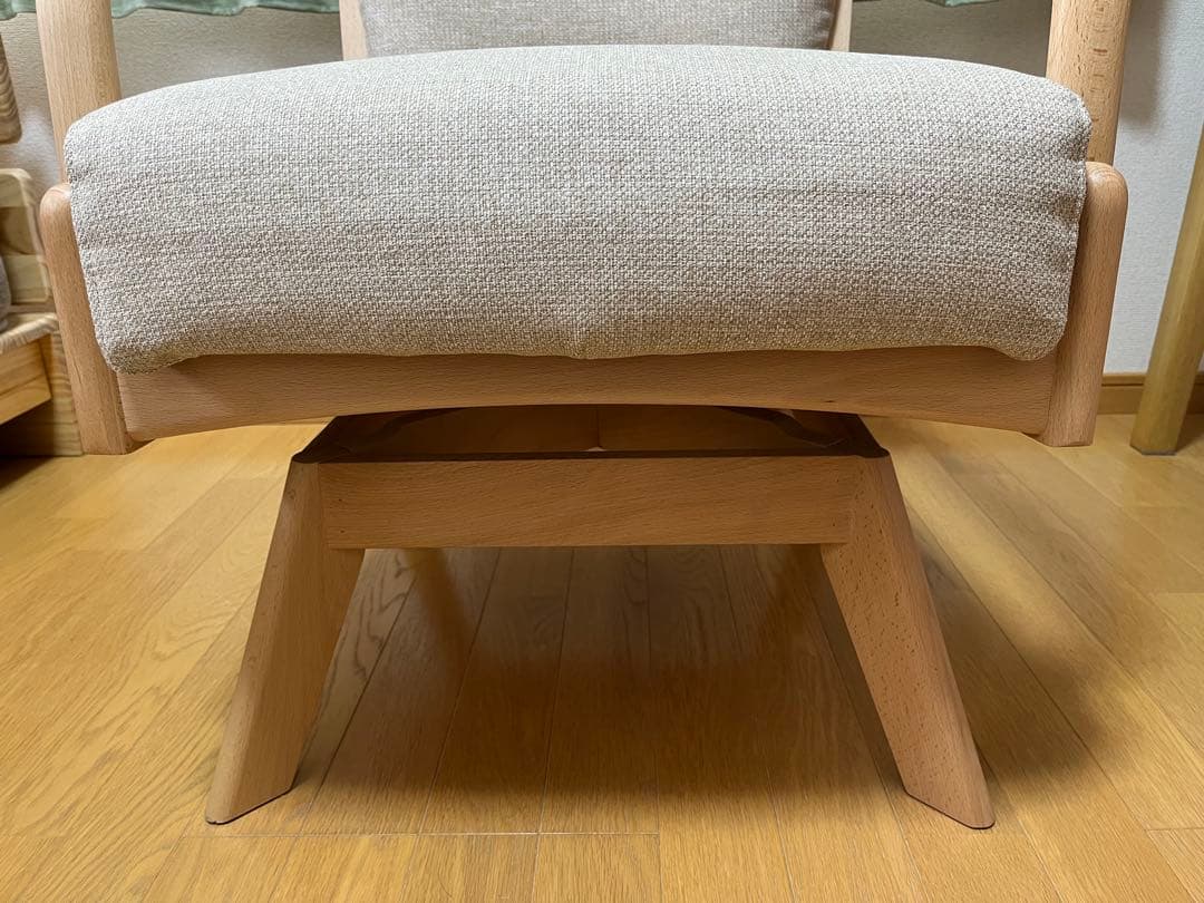 美品 ポケットコイルダイニング回転チェアNコレクション C-27S 肘付き