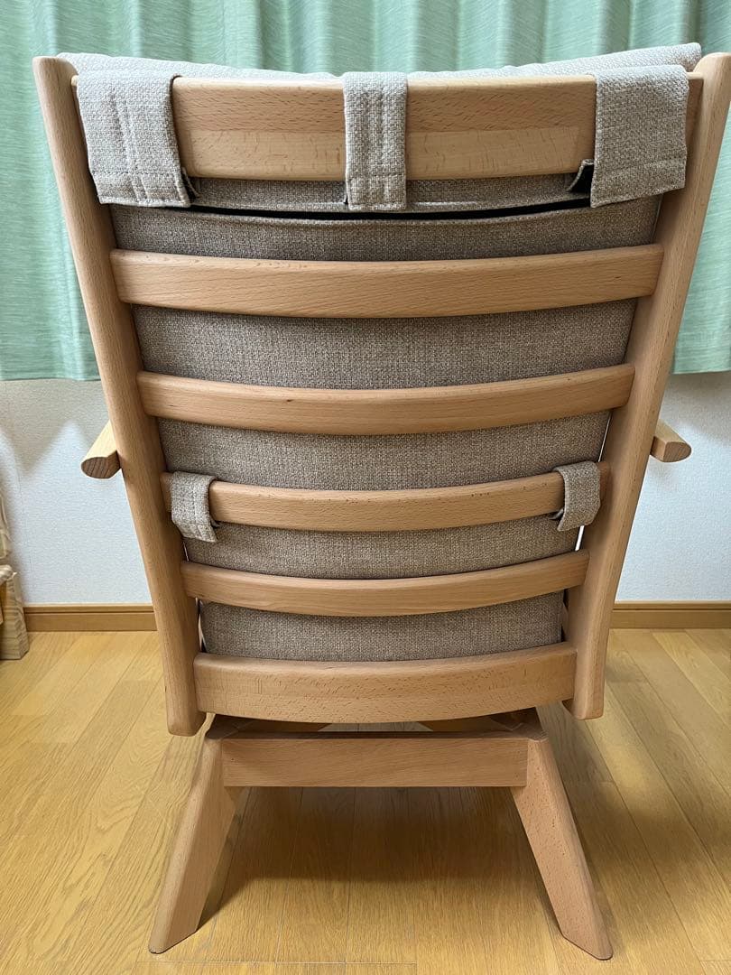 美品 ポケットコイルダイニング回転チェアNコレクション C-27S 肘付き