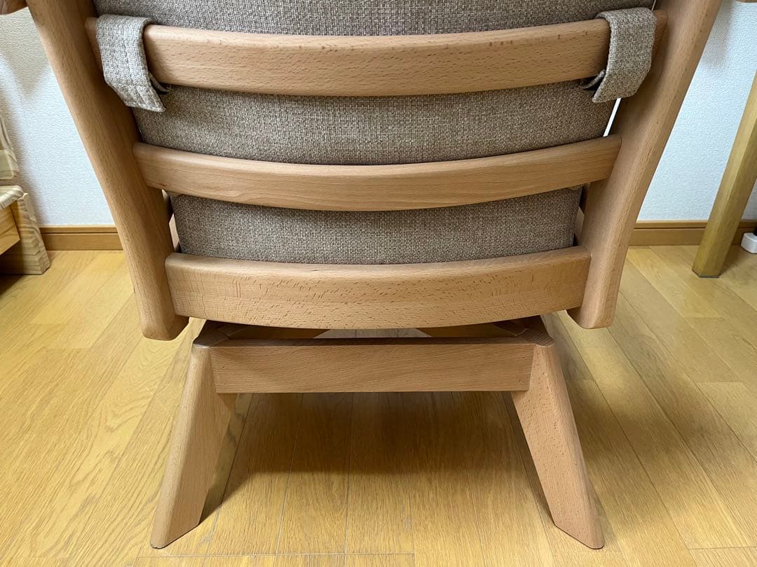 美品 ポケットコイルダイニング回転チェアNコレクション C-27S 肘付き